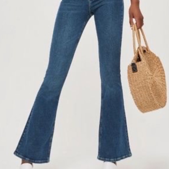 Topshop Denim - Topshop High-Rise Moto Jaime Flare Jeans